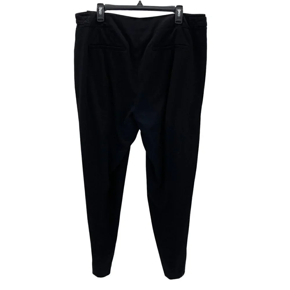 Michael Kors Black Pants Front Zipper Pockets Women’s Size 14W